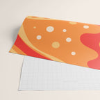 So Trippy Retro Psychedelic Abstract Pattern 2 in Orange Tangerine Tones Wrapping Paper Gallery Image 2