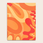So Trippy Retro Psychedelic Abstract Pattern 2 in Orange Tangerine Tones Notebook Gallery Image 4