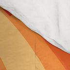 So Trippy Retro Psychedelic Abstract Pattern 2 in Orange Tangerine Tones Comforter Gallery Image 4