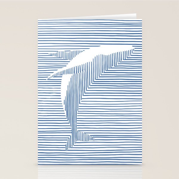 Whale Splash Stationery Card Gallery Image 1