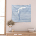 Whale Splash Wall Tapestry Gallery Image 2