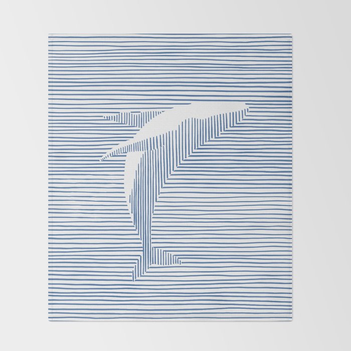 Whale Splash Throw Blanket Gallery Image 2