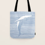 Whale Splash Tote Bag Gallery Image 1