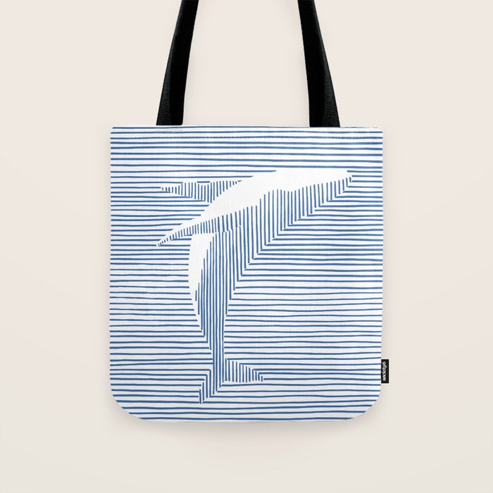 Whale Splash Tote Bag Gallery Image 1
