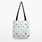 Retro breakfast coffee food pattern Tote Bag Gallery Image 2