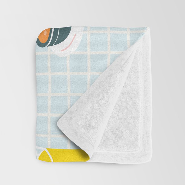 Retro breakfast coffee food pattern Throw Blanket Gallery Image 3
