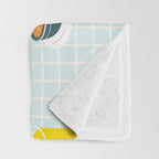 Retro breakfast coffee food pattern Throw Blanket Gallery Image 3