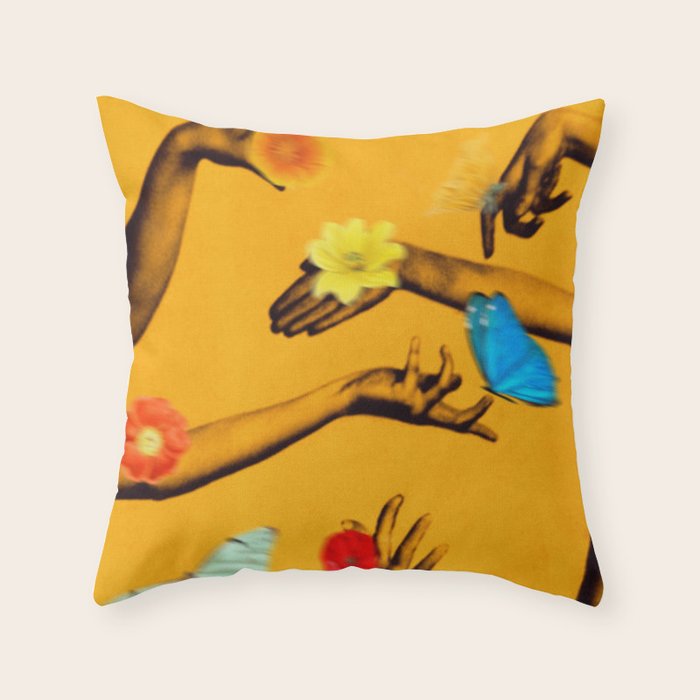 Jewels Marigold Throw Pillow Gallery Image 6