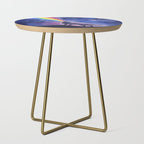 Galaxy Wolf Howling Rainbow Side Table Gallery Image 1