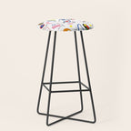 Surealism Art Miro Style Pattern Stool Gallery Image 1