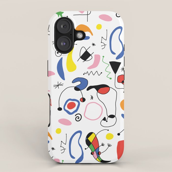 Surealism Art Miro Style Pattern iPhone Case Gallery Image 1