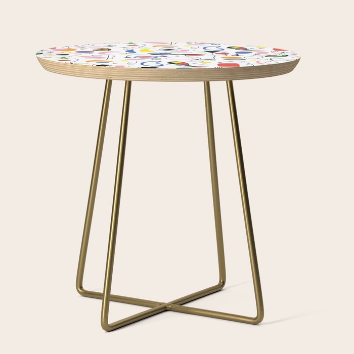 Surealism Art Miro Style Pattern Side Table Gallery Image 1