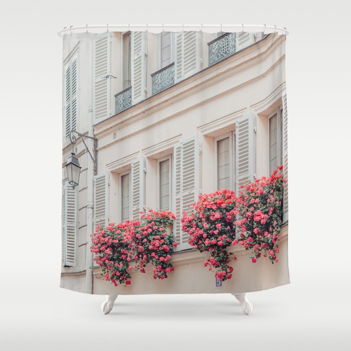 Montmartre Spring - Paris Photograph, Travel Photography Shower Curtain Gallery Image 1