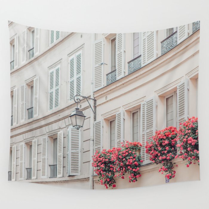 Montmartre Spring - Paris Photograph, Travel Photography Wall Tapestry Gallery Image 4