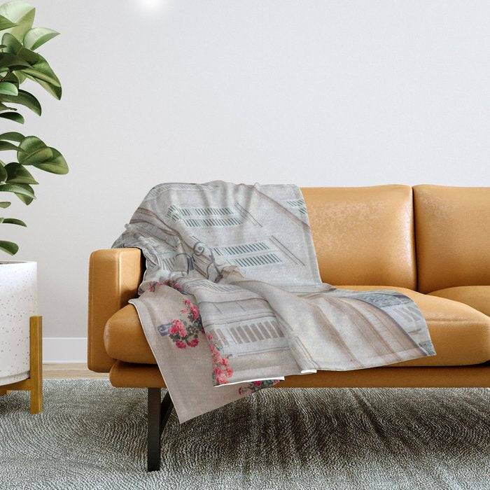 Montmartre Spring - Paris Photograph, Travel Photography Throw Blanket Gallery Image 1