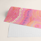 Vibrant Abstract Coral Swirl Pattern with Pink and Peach Accents Wrapping Paper Gallery Image 2