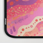 Vibrant Abstract Coral Swirl Pattern with Pink and Peach Accents Laptop Sleeve Gallery Image 3