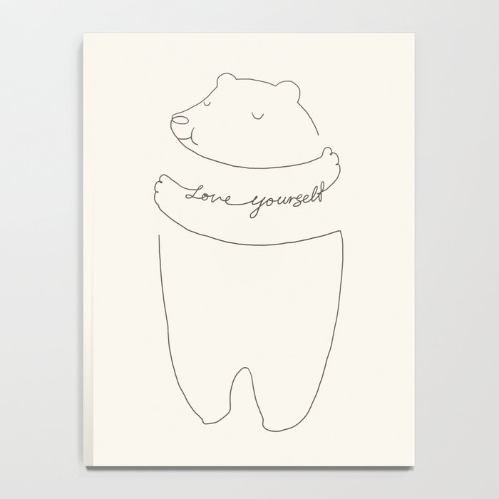 Love Yourself Bear Notebook Gallery Image 4
