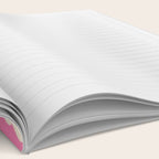 90s checkers flowers cream and pink Notebook Gallery Image 2