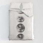 Moon phases watercolor painting Duvet Cover Gallery Image 6
