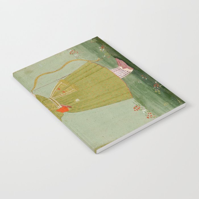 Jahangir's Son Antique Indian Miniature Painted Illustration Notebook Gallery Image 1