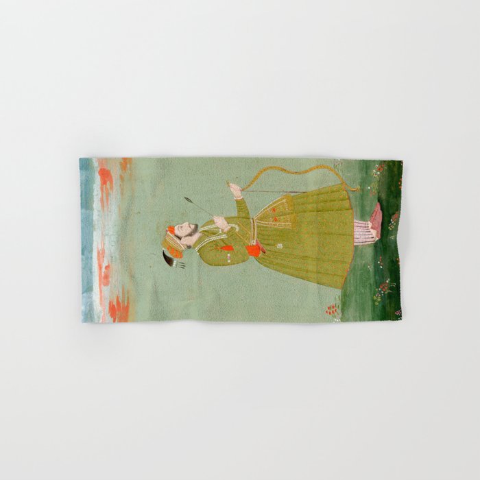 Jahangir's Son Antique Indian Miniature Painted Illustration Bath Towel Gallery Image 1