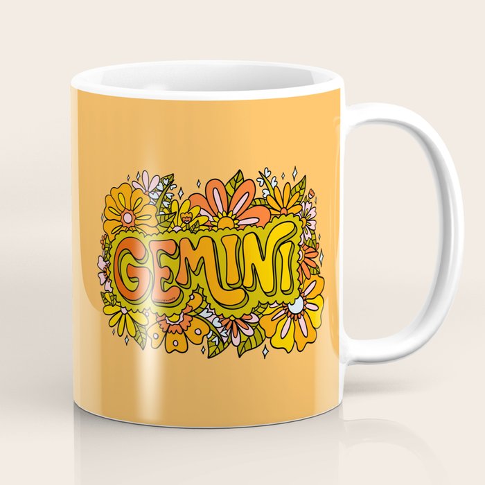 Gemini Flowers Coffee Mug Gallery Image 1