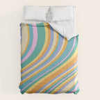 Wavy Stripes XXIV - 90s Summer Comforter Gallery Image 6
