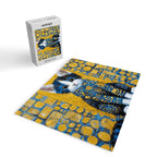 Gustav Klimt Style Kitten with Blue and Gold Dress Jigsaw Puzzle Gallery Image 2