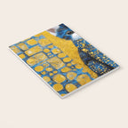 Gustav Klimt Style Kitten with Blue and Gold Dress Notebook Gallery Image 3