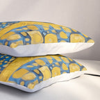 Gustav Klimt Style Kitten with Blue and Gold Dress Pillow Sham Gallery Image 3