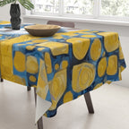 Gustav Klimt Style Kitten with Blue and Gold Dress Tablecloth Gallery Image 3