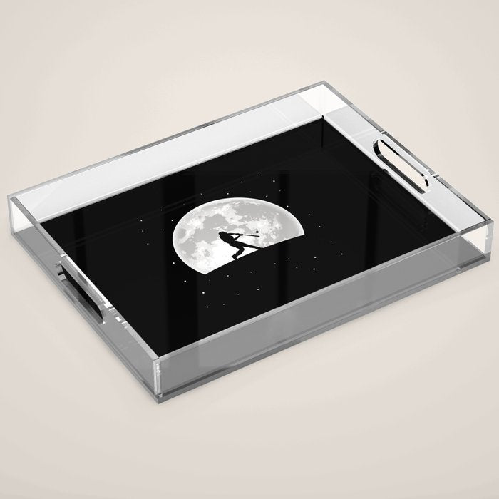 Baseball Moon Acrylic Tray Gallery Image 1