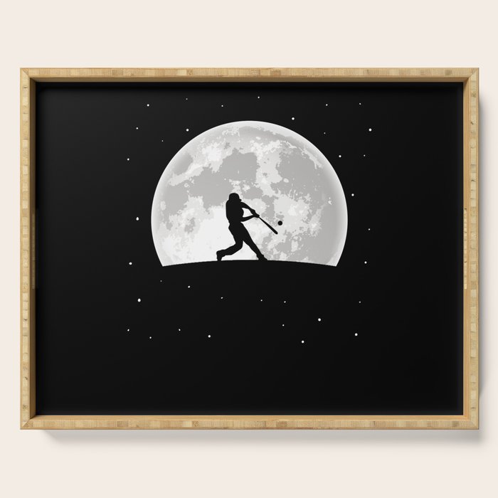 Baseball Moon Serving Tray Gallery Image 1