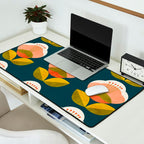 retro midcentury flower Desk Mat Gallery Image 2