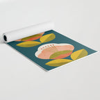 retro midcentury flower Yoga Mat Gallery Image 2
