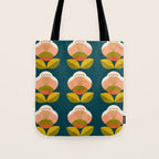 retro midcentury flower Tote Bag Gallery Image 1