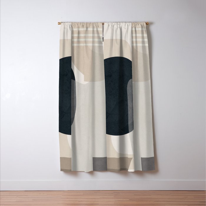 Abstract Geometric Art 52 Window Curtain Gallery Image 3