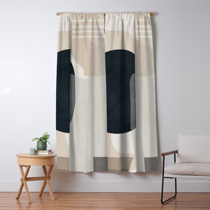 Abstract Geometric Art 52 Window Curtain Gallery Image 5