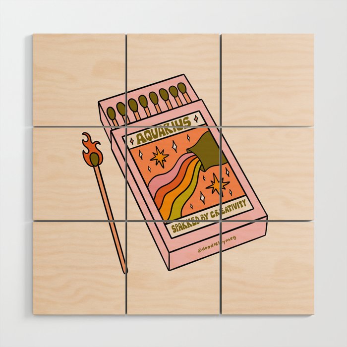 Aquarius Matchbox Wood Wall Art Gallery Image 1