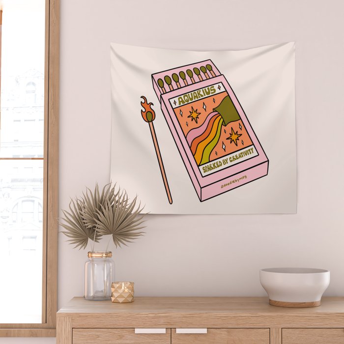 Aquarius Matchbox Wall Tapestry Gallery Image 2