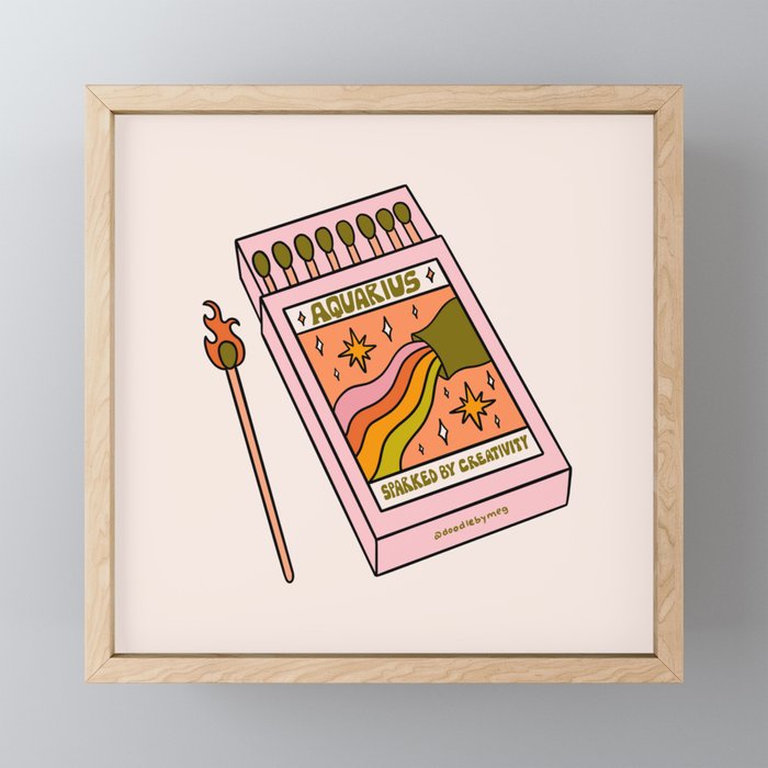 Aquarius Matchbox Mini Art Print Gallery Image 1
