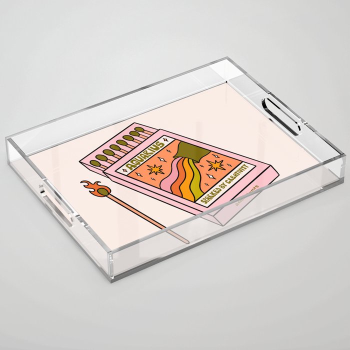 Aquarius Matchbox Acrylic Tray Gallery Image 1