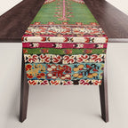 Kirsehir Central Anatolian Prayer Rug Print Table Runner Gallery Image 1