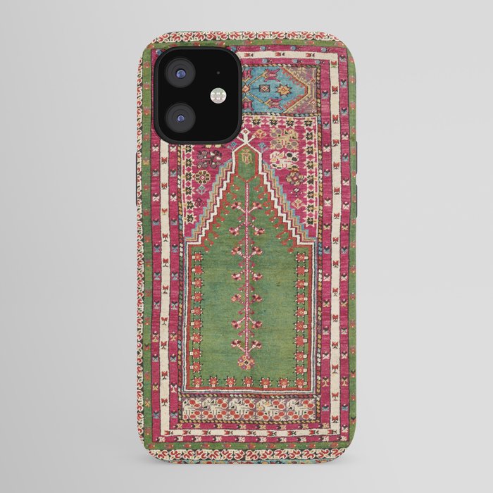 Kirsehir Central Anatolian Prayer Rug Print iPhone Case Gallery Image 41