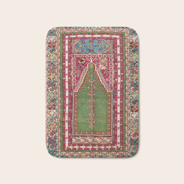 Kirsehir Central Anatolian Prayer Rug Print Bath Mat Gallery Image 1