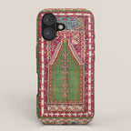 Kirsehir Central Anatolian Prayer Rug Print iPhone Case Gallery Image 1