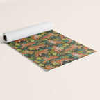 Jungle Cats In Charcoal Yoga Mat Gallery Image 2