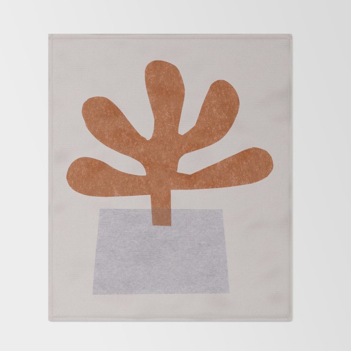 My Weird Plant #3 Throw Blanket Gallery Image 2