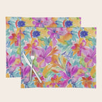 Fragments Of Botanical Memory Multicolor Flowers Placemat Gallery Image 1